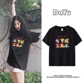 【明星同款】夏季新款纯棉短袖T恤女，韩版宽松设计，舒适透气，让你尽情享受夏日的清凉。精选优质纯棉面料，柔软亲肤，不易起球、不易变形。时尚百搭，可搭配各种裤装，打造出不同的风格。是你夏季衣橱必备的单品
