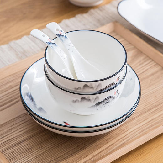 【分仓直发包邮】菲米墨色江南陶瓷餐具套装FM-TC1920 商品图2