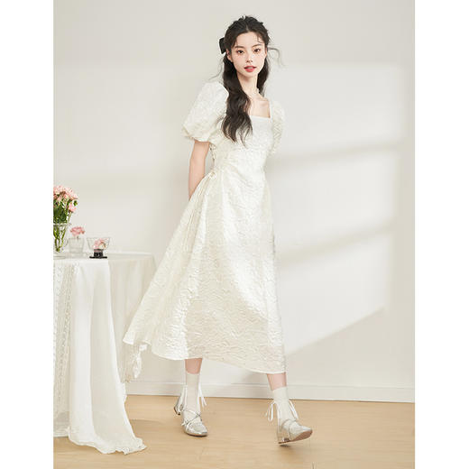 西遇初恋小白裙女夏季新款奶甜初恋奶fufu超仙公主茶歇裙10930638 商品图4