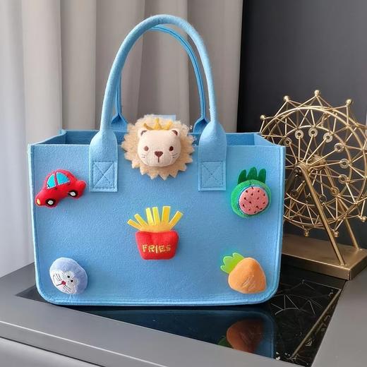 新款卡通毛毡包回礼手提包宝宝满月酒伴手礼盒百日宴手提袋网红包 商品图2