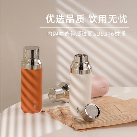 日本momoconcept品牌Geometry几何保温瓶410ml 商品图0