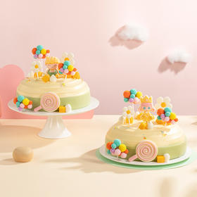 【幸福星球童趣】送男孩/女孩可选装饰，送宝贝一个独一无二的七彩甜蜜童年，愿宝宝在幸福星球里快乐成长！（东莞幸福西饼蛋糕）