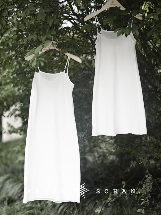 PETIT SCHAN小闪  CLO#279 Daydream 白日梦 丝棉斜裁舒适透气百搭打底吊带衬裙 商品图3