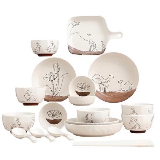 【分仓直发包邮】尚陵一笔画餐具二十六件套 SL-YBH326 商品图4