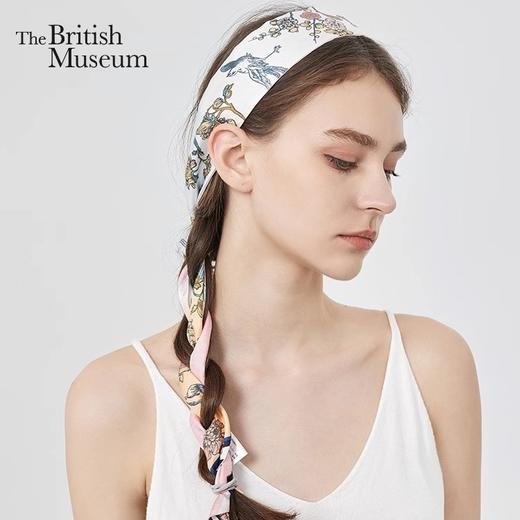 大英博物馆欧式中国风系列 桑蚕丝飘巾窄丝巾香囊礼盒 商品图0