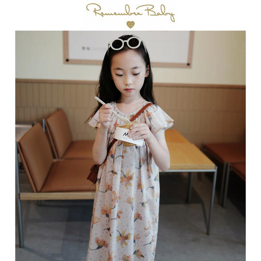 现货 / SUN DAISY | 英国百年品牌LIBERTY面料制  复古时髦伞袖连衣裙 商品图0