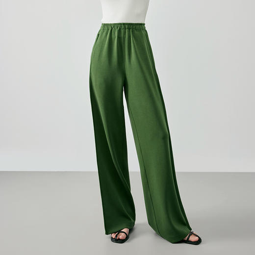 IN AND ON 53437夏季新款阔腿裤女直筒高腰薄款垂感休闲运动卫裤 商品图9