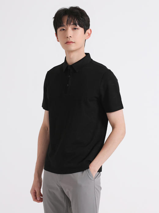 callisto黑色丝绵混纺T恤 SSTSS023C 商品图1