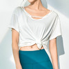 跃牌【健舞健美】系列舒适宽松薄款垂感短袖T瑜伽罩衫 8230（无胸垫） 商品缩略图4