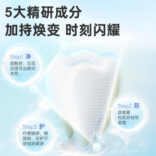 幽莎攸白防蛀正畸亮白牙膏120g 商品图2