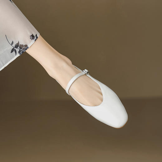 柔软舒适，圆头平底真皮包头凉拖OFSM-6758 商品图8