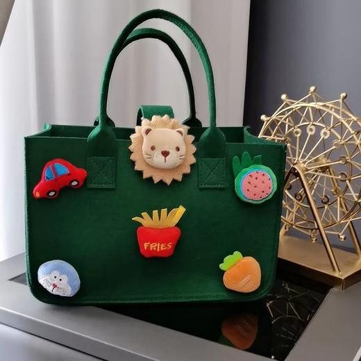 新款卡通毛毡包回礼手提包宝宝满月酒伴手礼盒百日宴手提袋网红包 商品图4