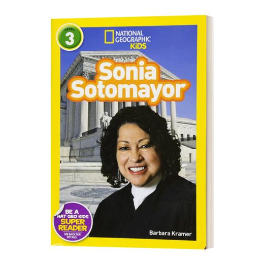 英文原版 National Geographic Kids Readers L3 Sonia Sotomayor 国家地理分级读物第3级 索托马约尔法官 人物传记 英文版 进口书 商品图1
