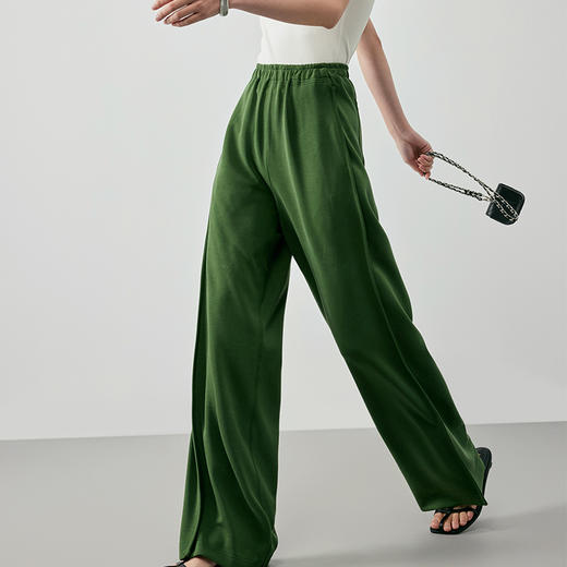 IN AND ON 53437夏季新款阔腿裤女直筒高腰薄款垂感休闲运动卫裤 商品图8