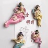 ins可爱甘肃敦煌飞天创意立体树脂磁性冰箱贴家居装饰 商品缩略图2