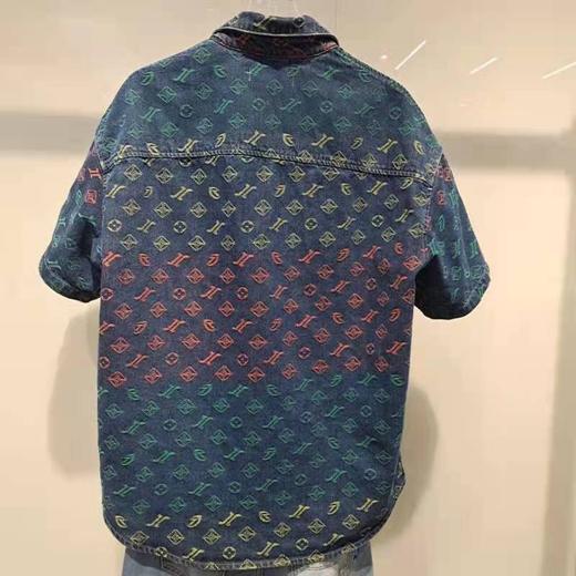 jasonwood  23年夏款 牛仔短袖衬衫 231105105 商品图1