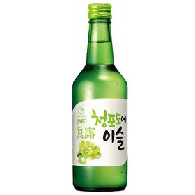 真露烧酒青葡萄味13%360ml진로 청포도에이슬소주