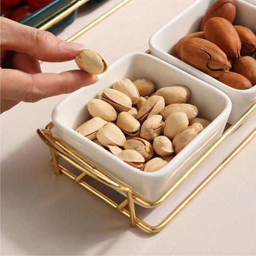 【分仓直发包邮】尚陵轻奢小食碟三件 STXSD-403（白、绿两种颜色颜可备注） 商品图2