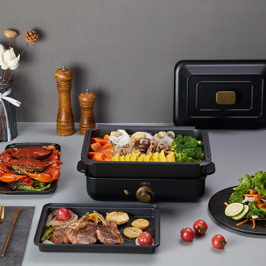 【分仓直发包邮】ERNTE多功能料理锅3.5L单锅 EHP-2001-MB 商品图2