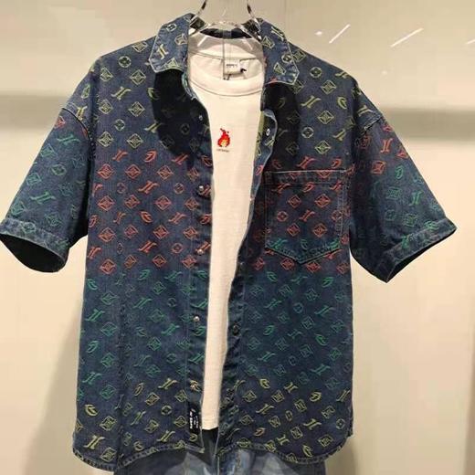 jasonwood  23年夏款 牛仔短袖衬衫 231105105 商品图0