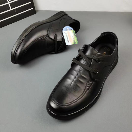 【新款DMN】大依优型大码皮鞋系带特大码男鞋休闲牛皮橡胶大底大号鞋子男士商务 商品图3