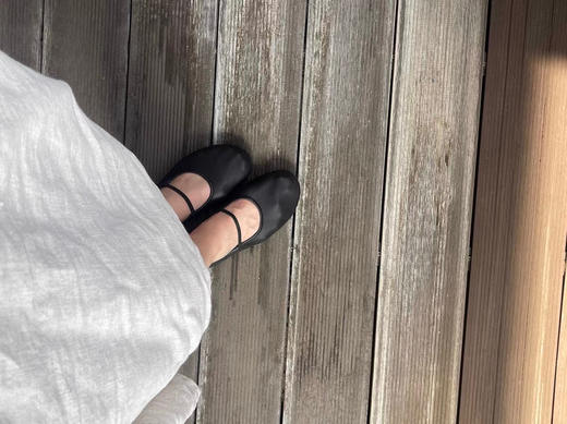 522-8 自留 肯豆 白百合同款 TR极简 Elastic芭蕾平底鞋 全皮奶奶鞋 商品图4