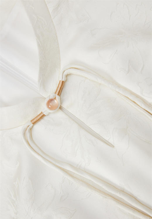 FLZD-A9330夏季国风气质天丝腰带刺绣新款时尚显瘦中式改良旗袍裙 商品图3