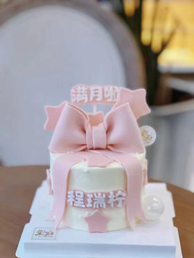 翻糖蝴蝶结（下单备注名字）