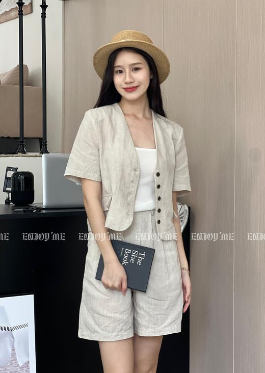 【门店同款】夏季自然-亚麻排扣外套 150906131 商品图2