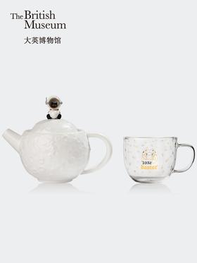 【米舍】大英博物馆盖亚安德森猫月球陶瓷杯壶茶具礼盒