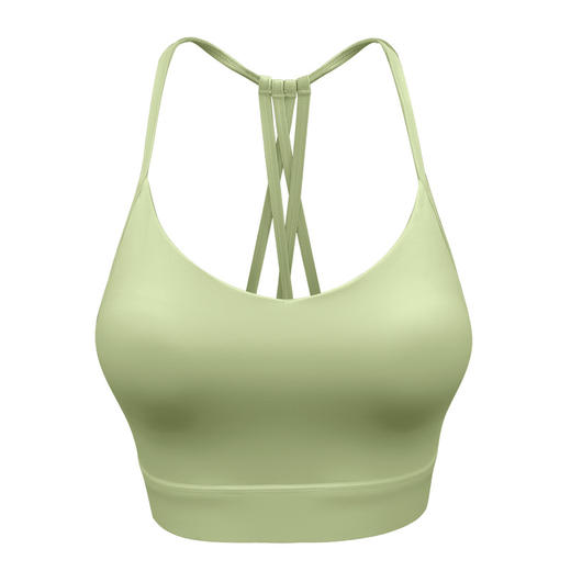 跃牌【健舞健美】系列时尚V领交叉美背一片式瑜伽背心9815（一体式胸垫） 商品图4