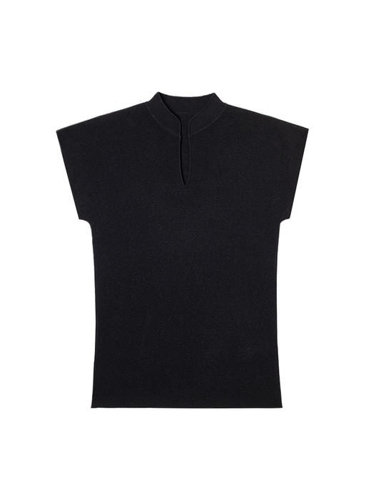 322工房人造丝新中式飞袖套头衫2023春夏款百搭短袖针织上衣B052 商品图4