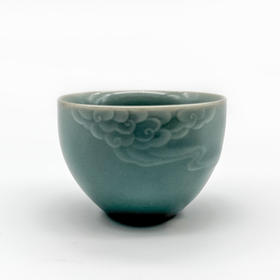 尚唐丨龙泉青瓷 祥云品茗杯 尚唐 弟窑 尚粉 听云小杯 75ml 