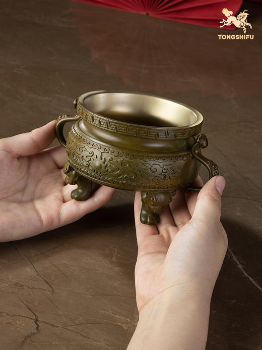铜师傅 铜摆件《聚宝盆》家居饰品礼品 桌面客厅办公室 商品图4