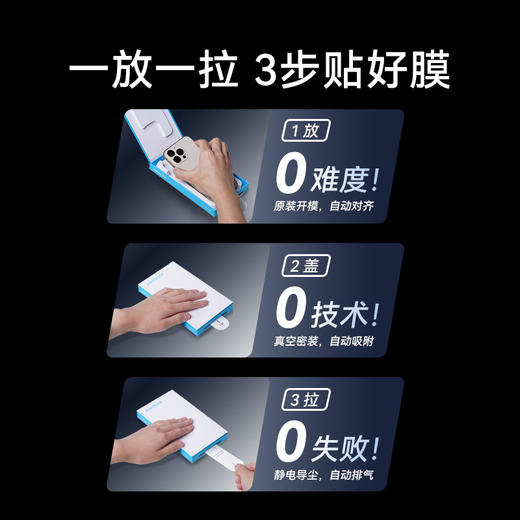 【热销】Anker安克适用于iphone苹果钢化膜14promax新款无尘仓保护膜13promax新款14/13手机膜听筒防尘贴膜神器防摔 商品图2