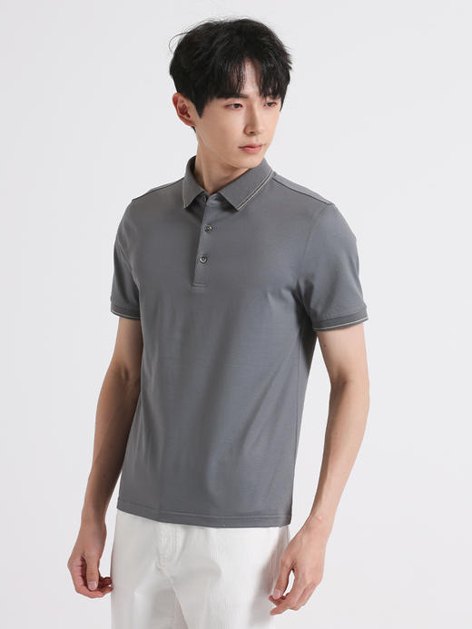 callisto灰色丝绵混纺T恤 SSTSS063C 商品图1