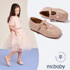 mrbaby女童皮鞋2023春秋季新款浅口复古方头黑色女孩轻便防滑单鞋 商品缩略图0