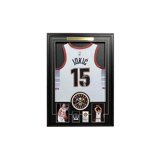 收藏系列 约基奇 掘金队15号白色 亲笔签名球衣 商品图0