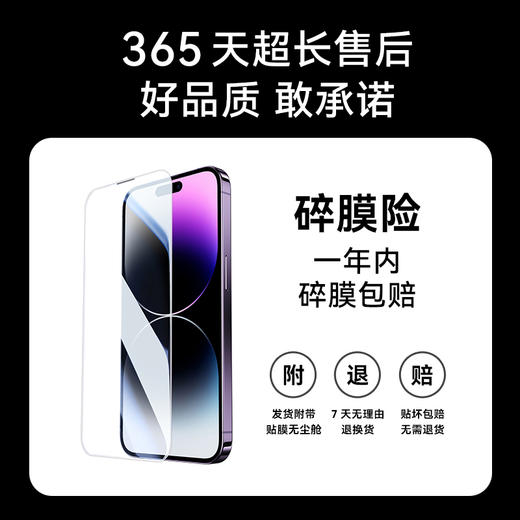 【热销】Anker安克适用于iphone苹果钢化膜14promax新款无尘仓保护膜13promax新款14/13手机膜听筒防尘贴膜神器防摔 商品图7