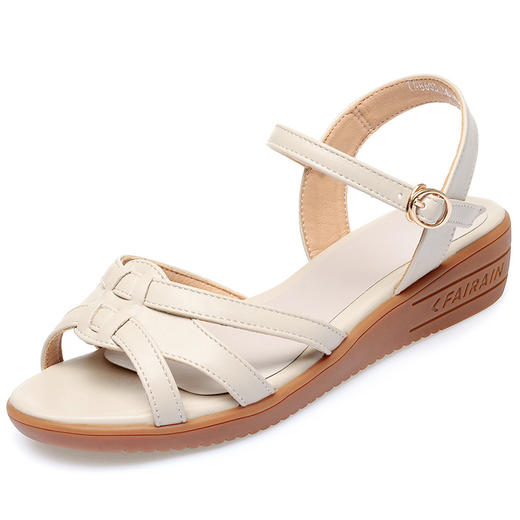 夏季新款，中跟坡跟水钻防滑底舒适凉鞋KQ-PT8603 商品图5