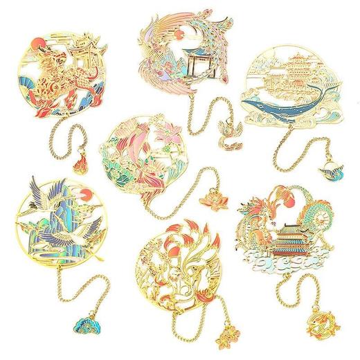 故宫金属书签古风礼物敦煌纪念品学生礼盒订制生日礼物高级送老师 商品图6