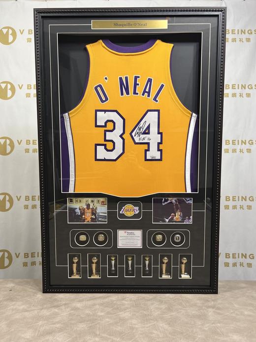 收藏系列 奥尼尔 湖人队34号黄色 亲笔签名球衣 商品图1