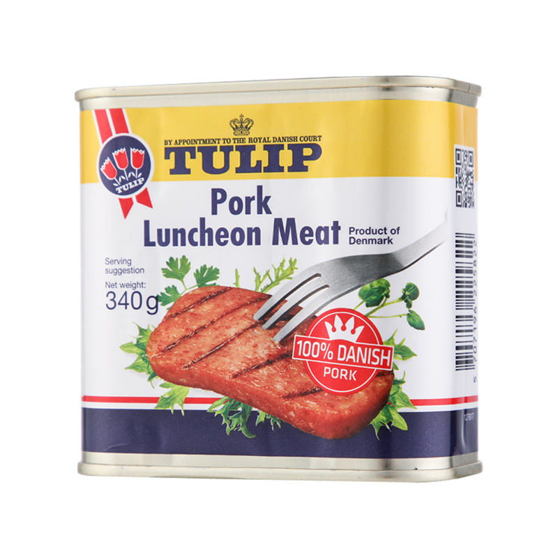 [丹麦]皇冠郁金香午餐肉罐头*24罐. Tulip Pork Luncheon Meat*24