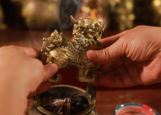 全铜貔貅摆件，办公家居开业礼品 商品图5