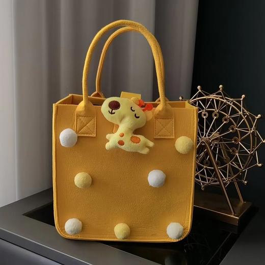 新款卡通毛毡包回礼手提包宝宝满月酒伴手礼盒百日宴手提袋网红包 商品图6