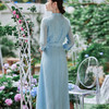 FLZD-2353文艺复古森女民族风简约国风装饰流苏刺绣绣花腰封宽腰带女连衣裙 商品缩略图5