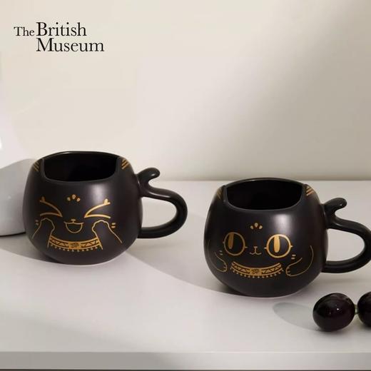 大英博物馆盖亚·安德森猫系列 淡定喵开心喵异形陶瓷马克杯 商品图0