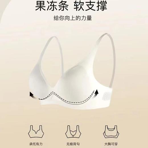 【反重力无痕聚拢】果冻条深V性感文胸 无痕聚拢内衣 防下垂 收副乳 舒适显胸小 无钢圈软支撑 睡眠文胸女 商品图3