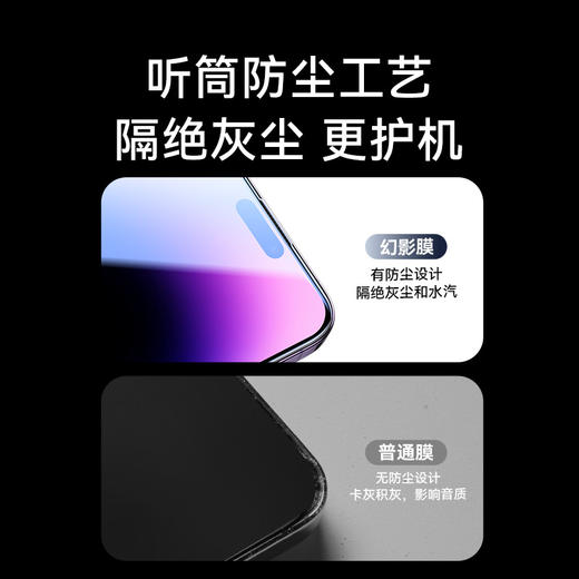 【热销】Anker安克适用于iphone苹果钢化膜14promax新款无尘仓保护膜13promax新款14/13手机膜听筒防尘贴膜神器防摔 商品图3