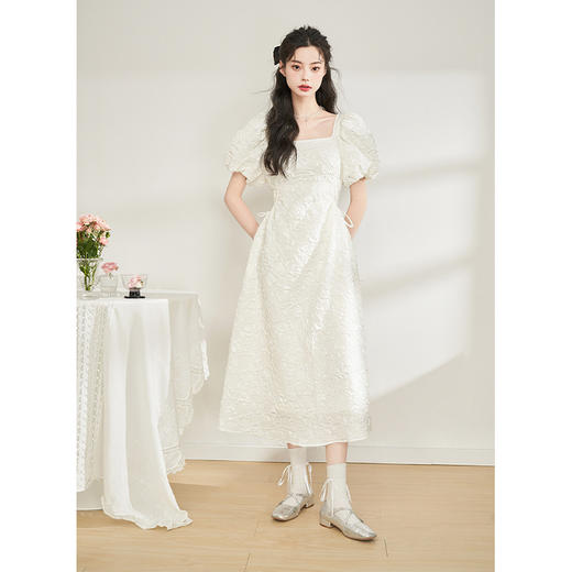 西遇初恋小白裙女夏季新款奶甜初恋奶fufu超仙公主茶歇裙10930638 商品图1